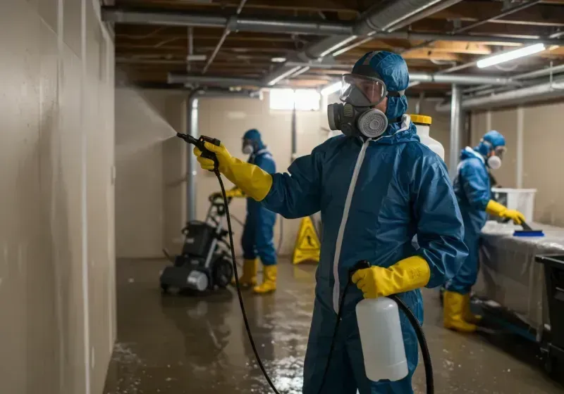 Basement Sanitization and Antimicrobial Treatment process in Mobile County, AL